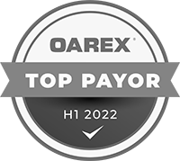 OAREX H1 2022 Top Payor badge